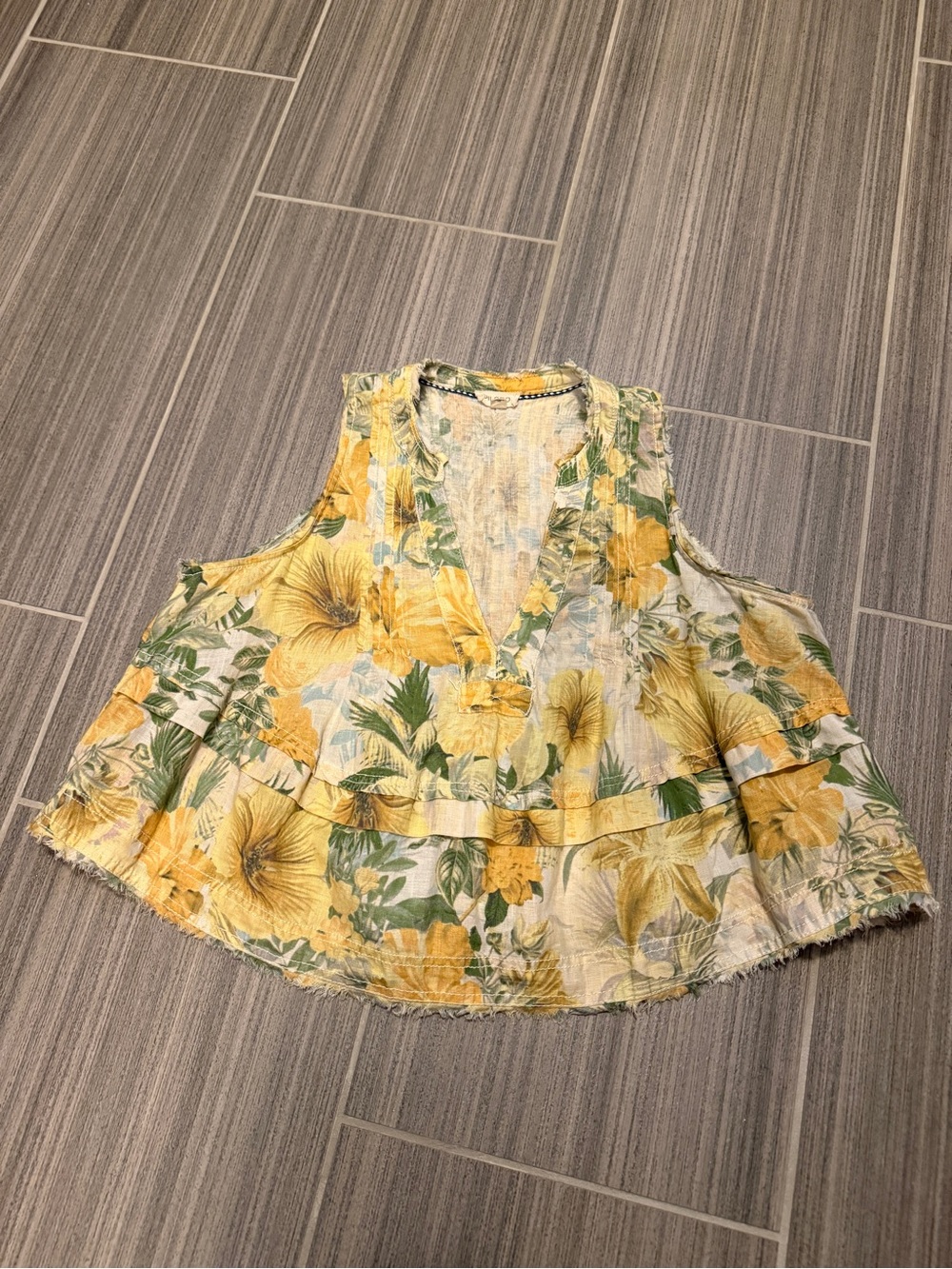 Anthropologie Pilcro Sunflower Tank Top